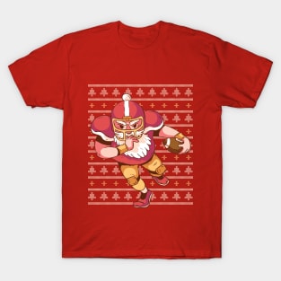 Football Santa Ugly Sweater T-Shirt